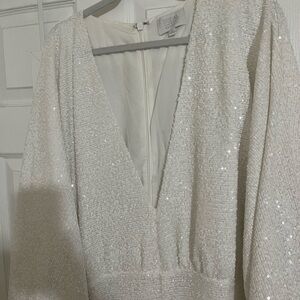 Eloquii Bridal Sequin Jumpsuit